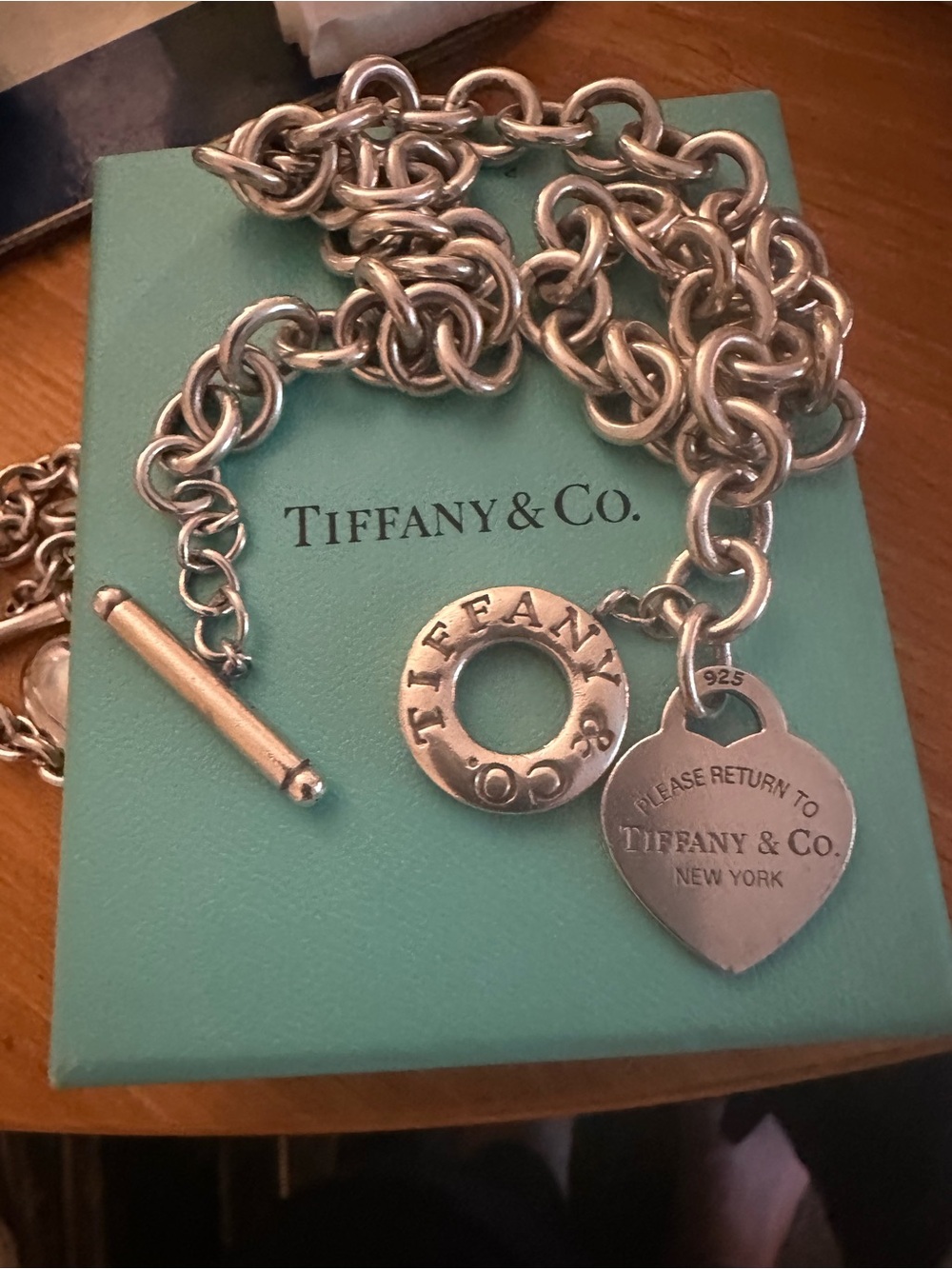 Tiffany & Co. Silver Heart Toggle (Return To Sender) Necklace - Picture 2 of 8